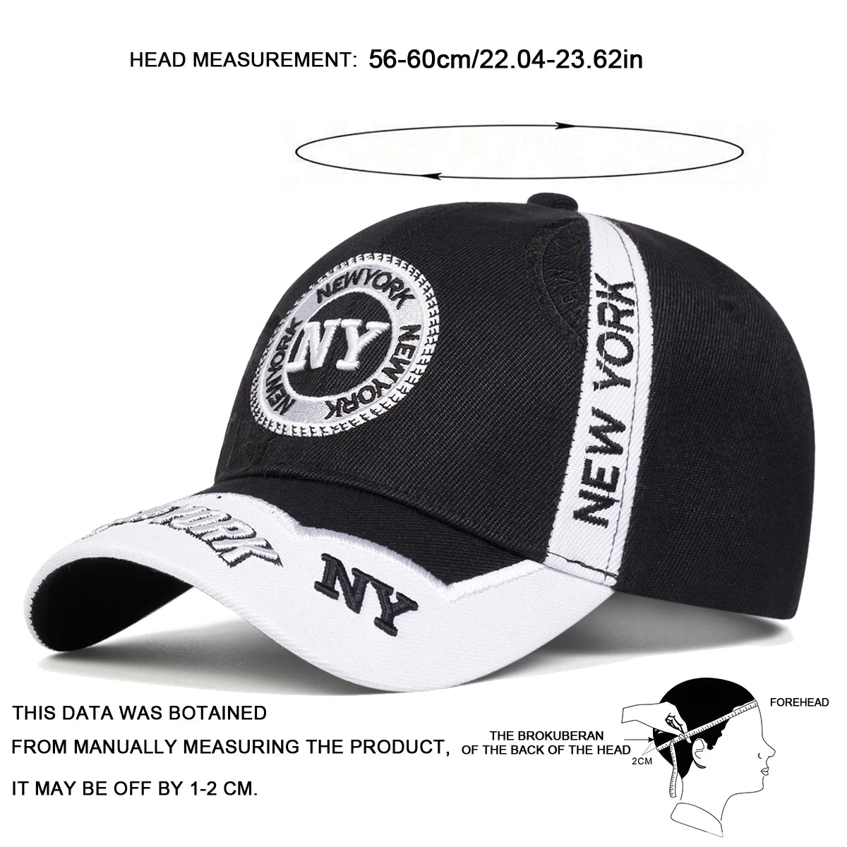 Unisex Letter Embroidered Adjustable Casual Baseball Cap