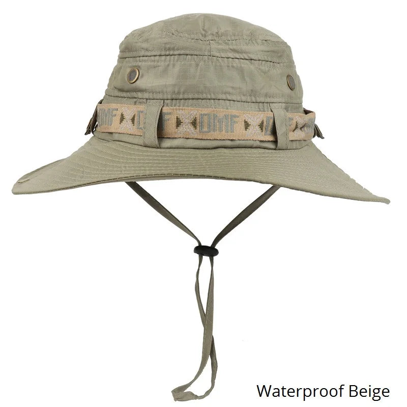 Waterproof Wide Brim Bucket Hat