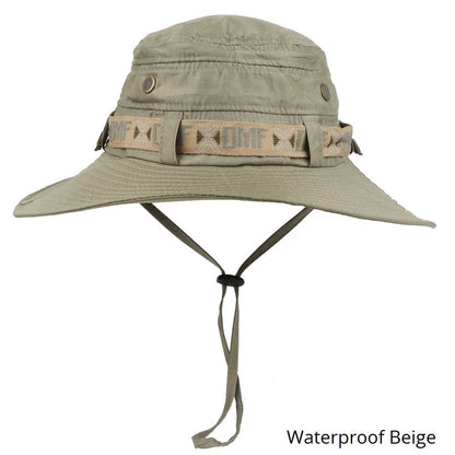 Waterproof Wide Brim Bucket Hat