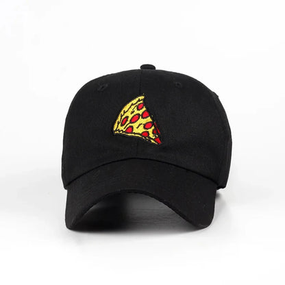 Unisex Pizza Embroidery Adjustable Dad Baseball Cap