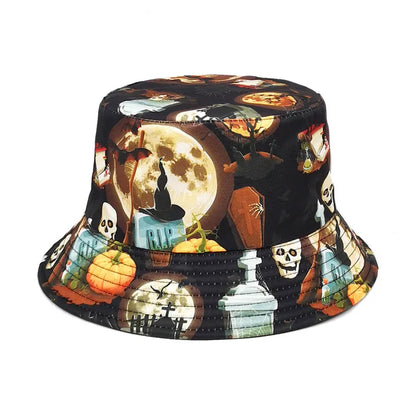 Unisex Cartoon Print Bucket Hat