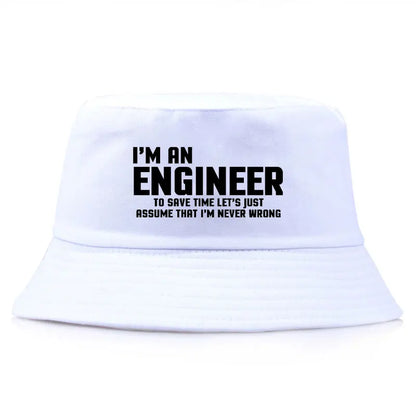 I Am Engineer Funny Cotton Bucket Hat