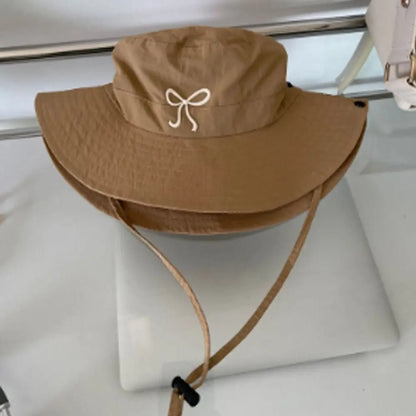 Quick Dry Bow Strap Bucket Hat