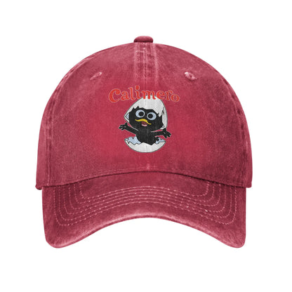 Calimero Washed Denim Spring Trucker Adjustable Baseball Cap