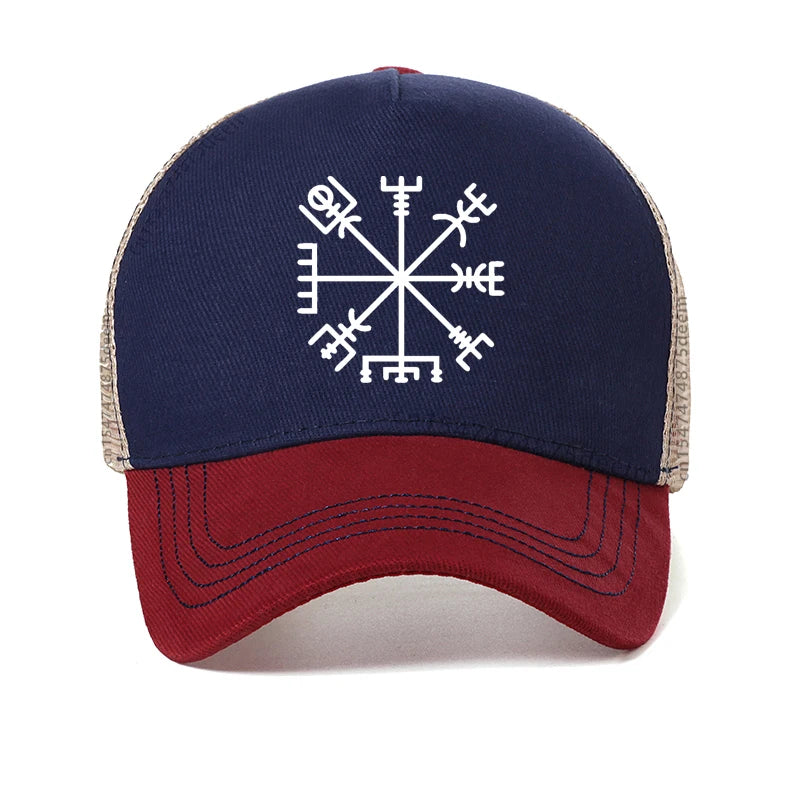 Viking Vegvisir Ragnar Lagertha Mesh Trucker Baseball Cap