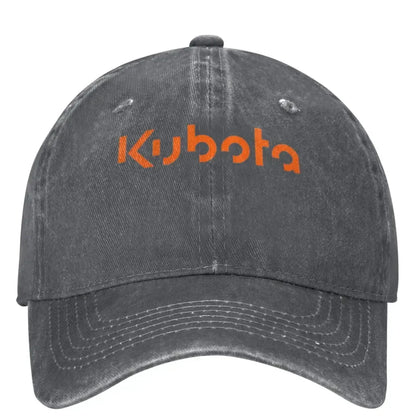 Kubota Denim Logo Casual Baseball Cap