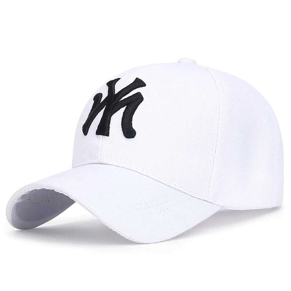 Gothic Punk Cotton Baseball Cap Embroidered Street Style
