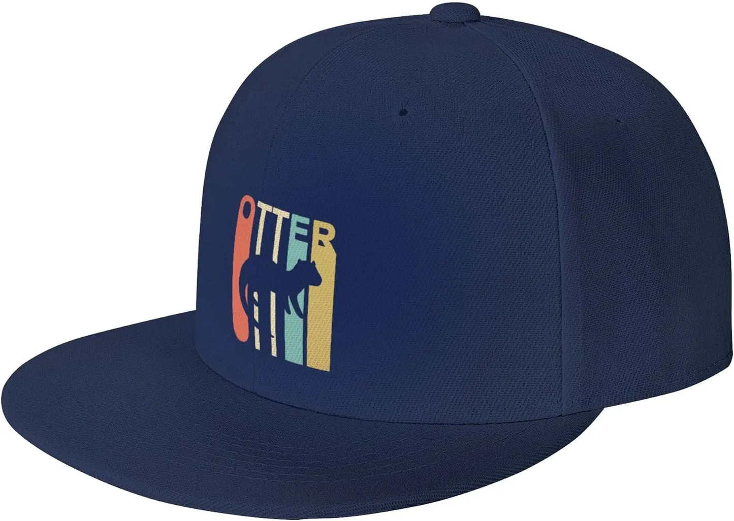 Otter Silhouette Retro Cotton Streetwear Snapback Cap