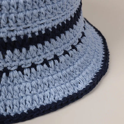 Japanese Korean Crochet Hand Woven Bucket Hat
