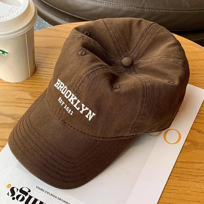 Retro Letters Cotton Ponytail Baseball Cap