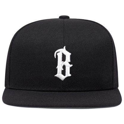 B Gothic Embroidery Hip Hop Street Dance Cap Unisex