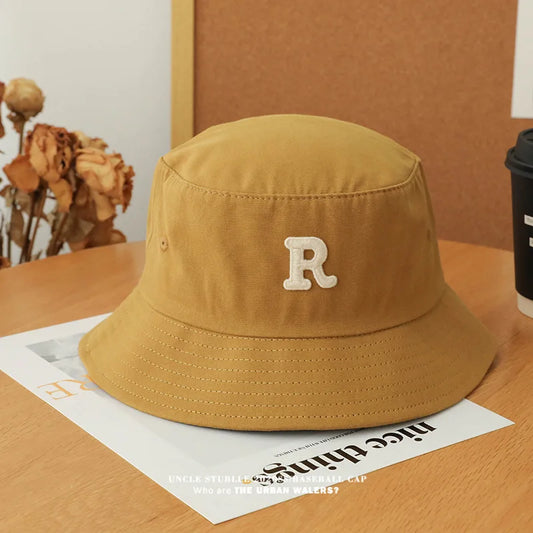 Unisex R Letter Fisherman Bucket Hat