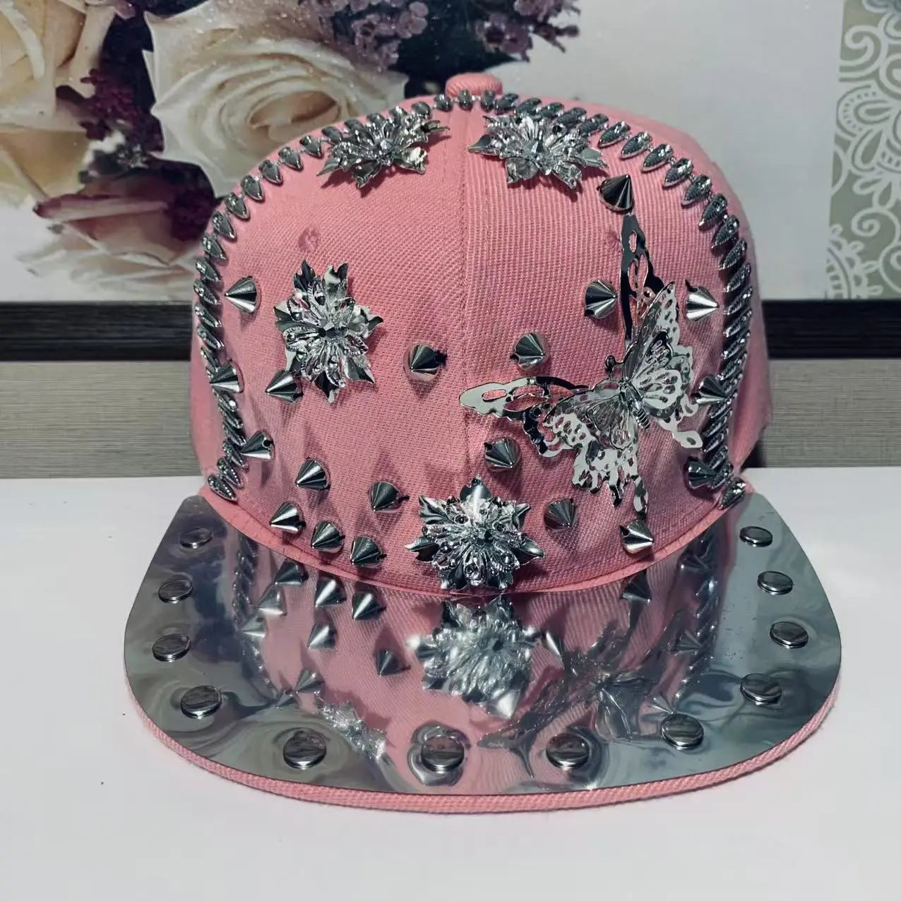 Handmade Rivet Street Dance Snapback Cap