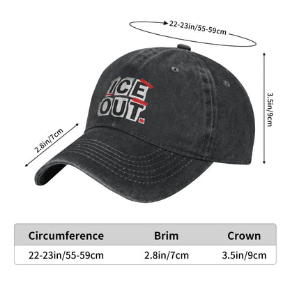 ICE Out Logo Cotton Adjustable Trucker Baseball Cap