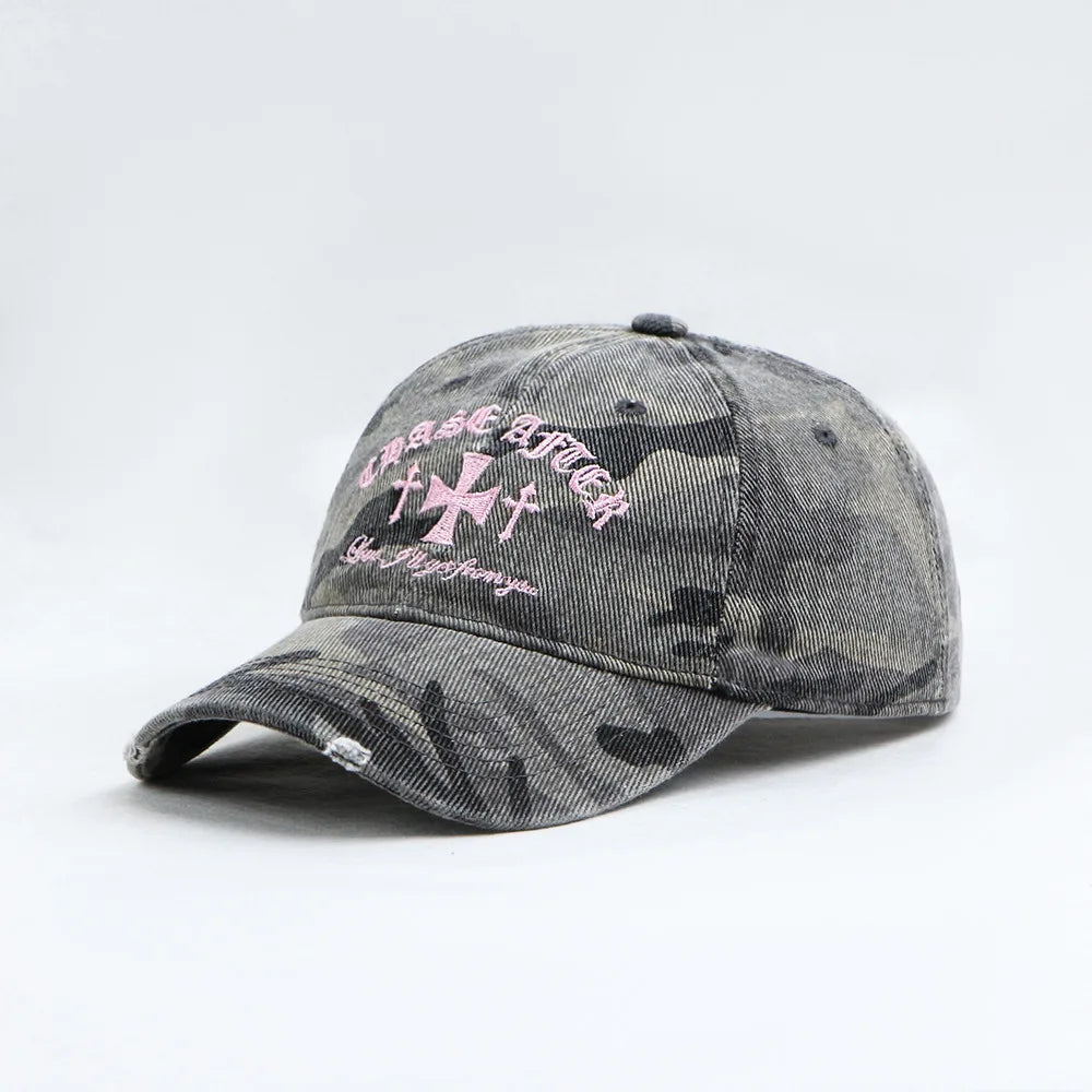 Cross-Stitch Camouflage Baseball Cap