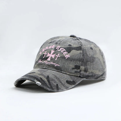 Cross-Stitch Camouflage Baseball Cap