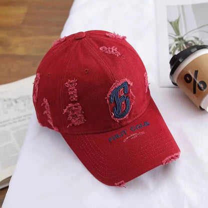 Vintage Letter Duckbill Baseball Cap