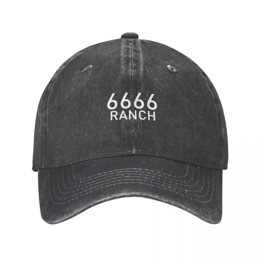 6666 Four Sixes Ranch Washed Cotton Baseball Cap