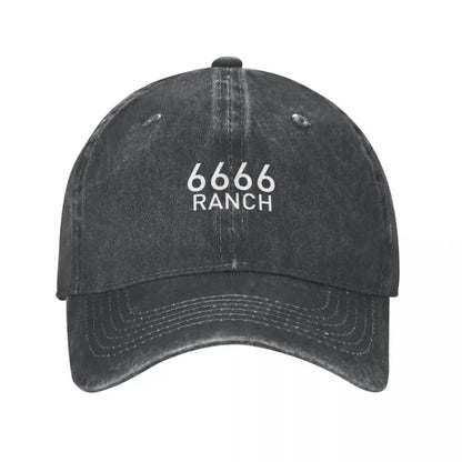 6666 Four Sixes Ranch Washed Cotton Baseball Cap