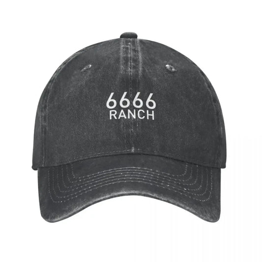 6666 Four Sixes Ranch Washed Cotton Baseball Cap