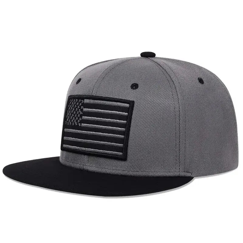 American Flag Embroidered Hip Hop Baseball Hat