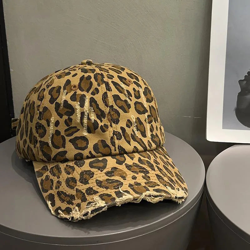 Trendy Leopard Print Duckbill Baseball Cap