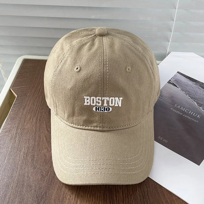 Boston Embroidered Baseball Cap Unisex