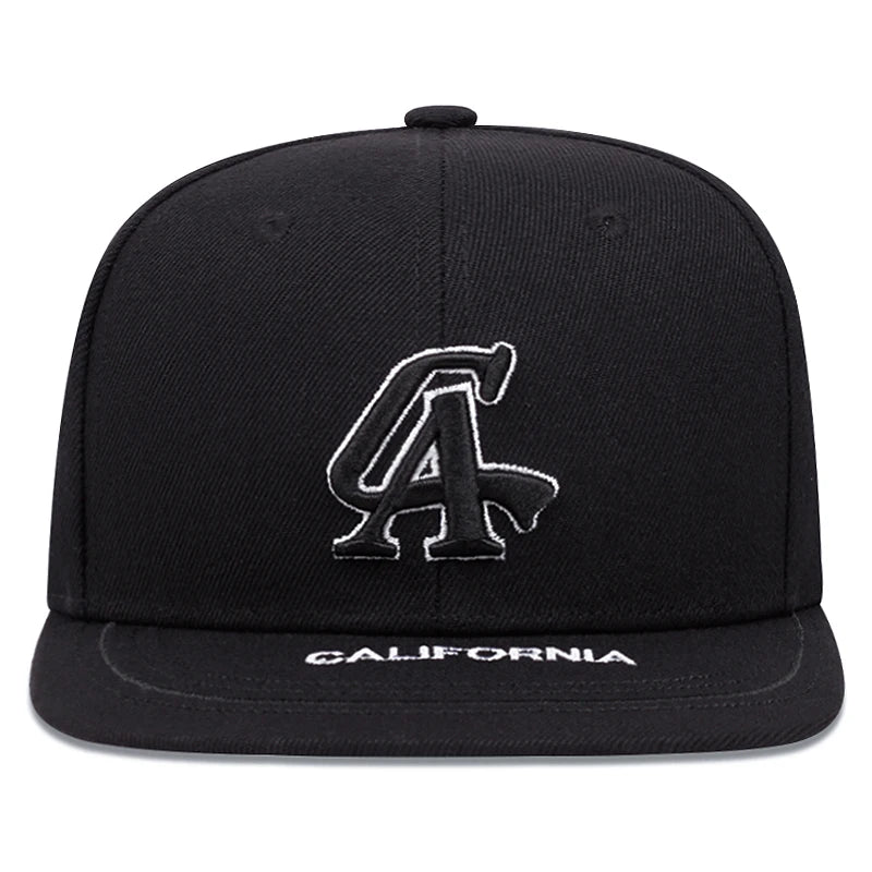 CA Embroidered Street Flat Brim Cap