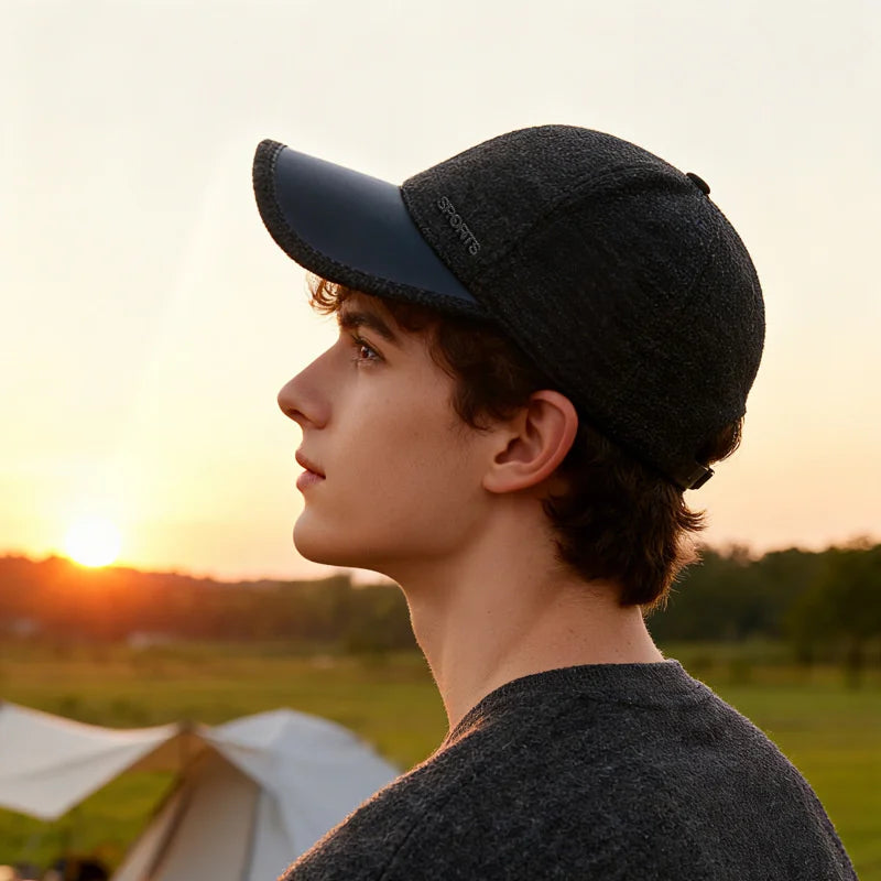 Winter Ear Flap Windproof Baseball Cap