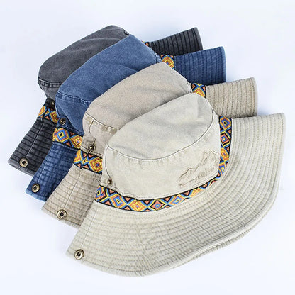 Unisex Outdoor Embroidered Cotton Fishing Hat