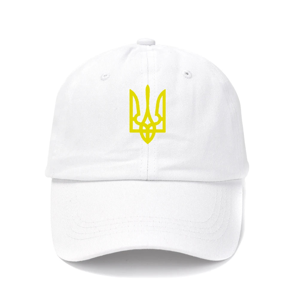Ukraine Washed Cotton Retro Emblem Unisex Baseball Cap