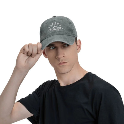 Alaska Est 1959 Mountains Baseball Cap