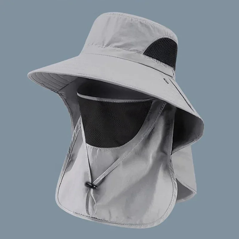 Outdoor UV Protection Neck Flap Bucket Hat