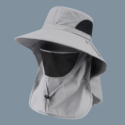 Outdoor UV Protection Neck Flap Bucket Hat