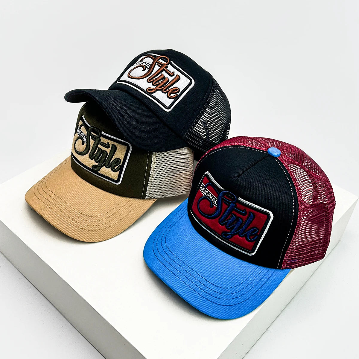American Vintage Letter Embroidered Baseball Hat