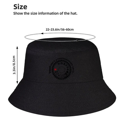 Circular Badge Graphic Winter Bucket Hat