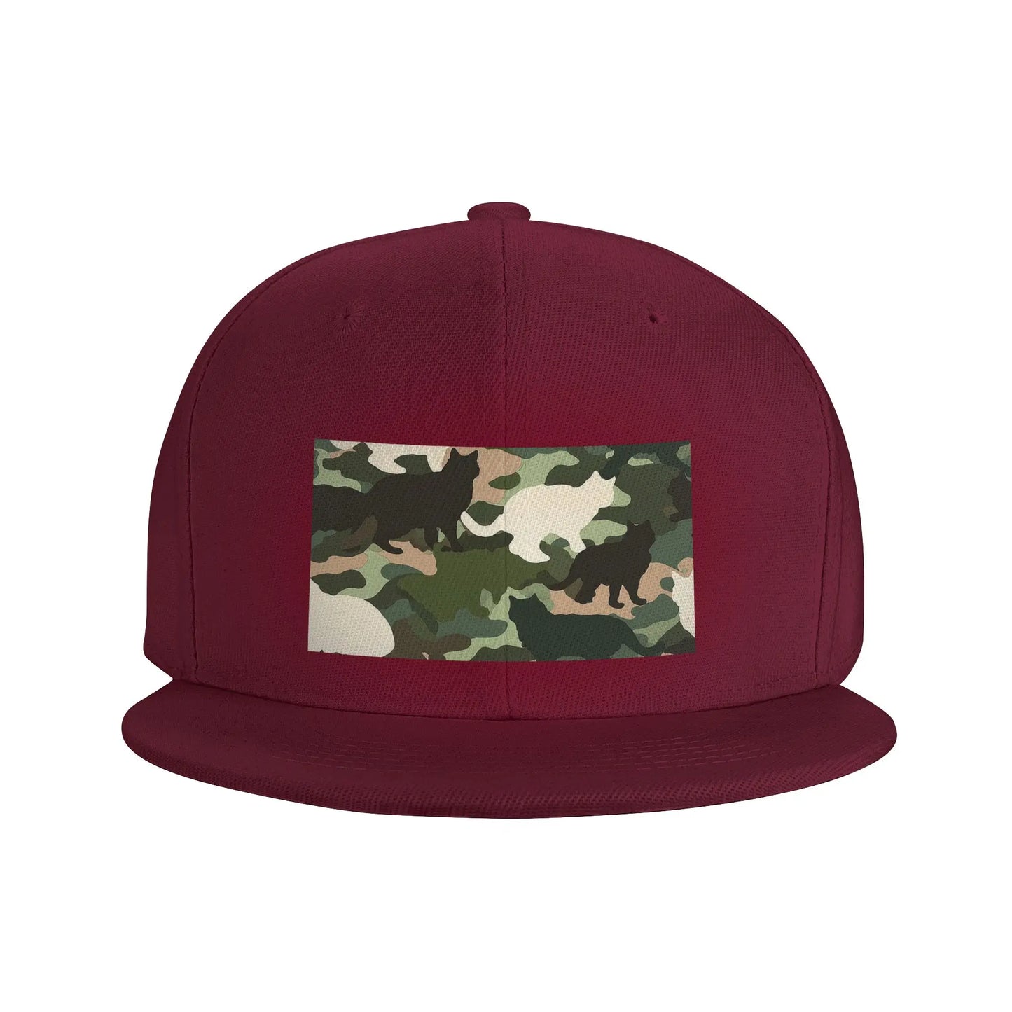 Cat Camouflage Pattern Breathable Outdoor Snapback Cap