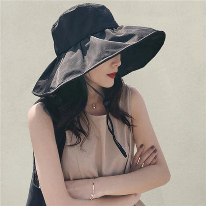 Women’s Korean Big Brim Sunshade Fisherman Hat