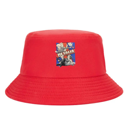 Hetalia UK Bros Retro Graphic Bucket Hat