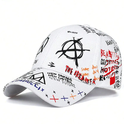 Unisex Colorful Eye Graffiti Adjustable Baseball Cap