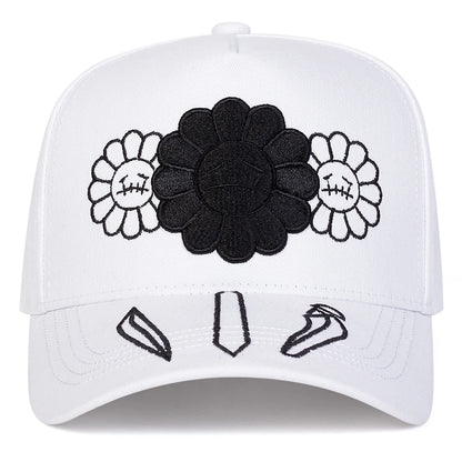 Sunflower Embroidered Unisex Baseball Cap