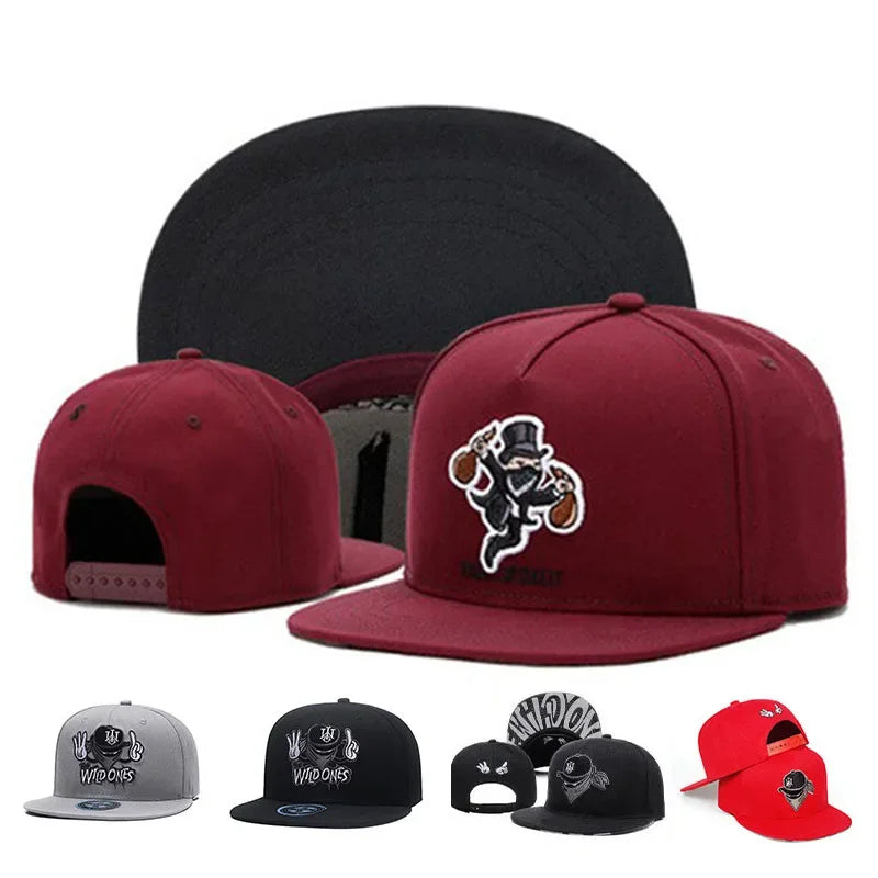 Luxury Brand Embroidery Retro Snapback Cap