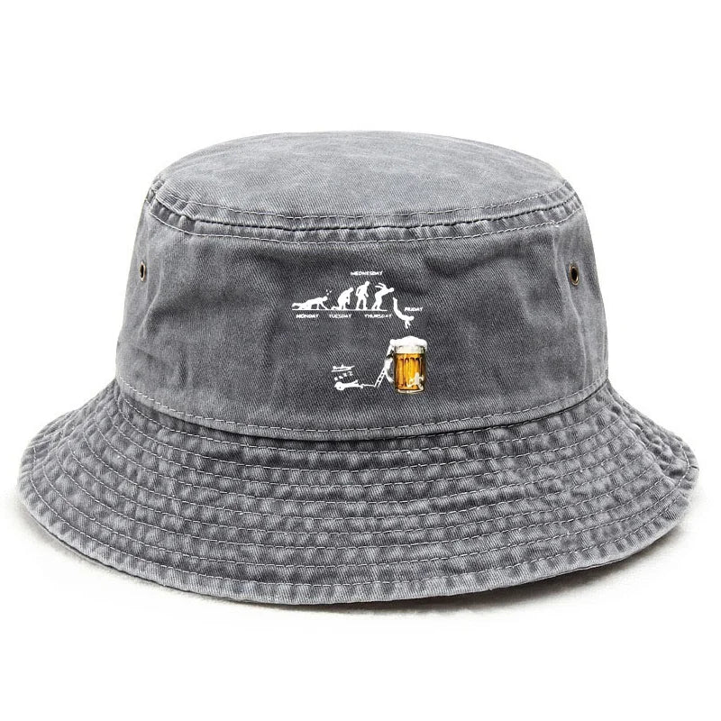 Vintage Humor Cotton Washed Weekend Bucket Hat