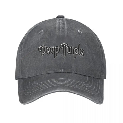 Deep Purple Smoke On The Water Denim Baseball Cap