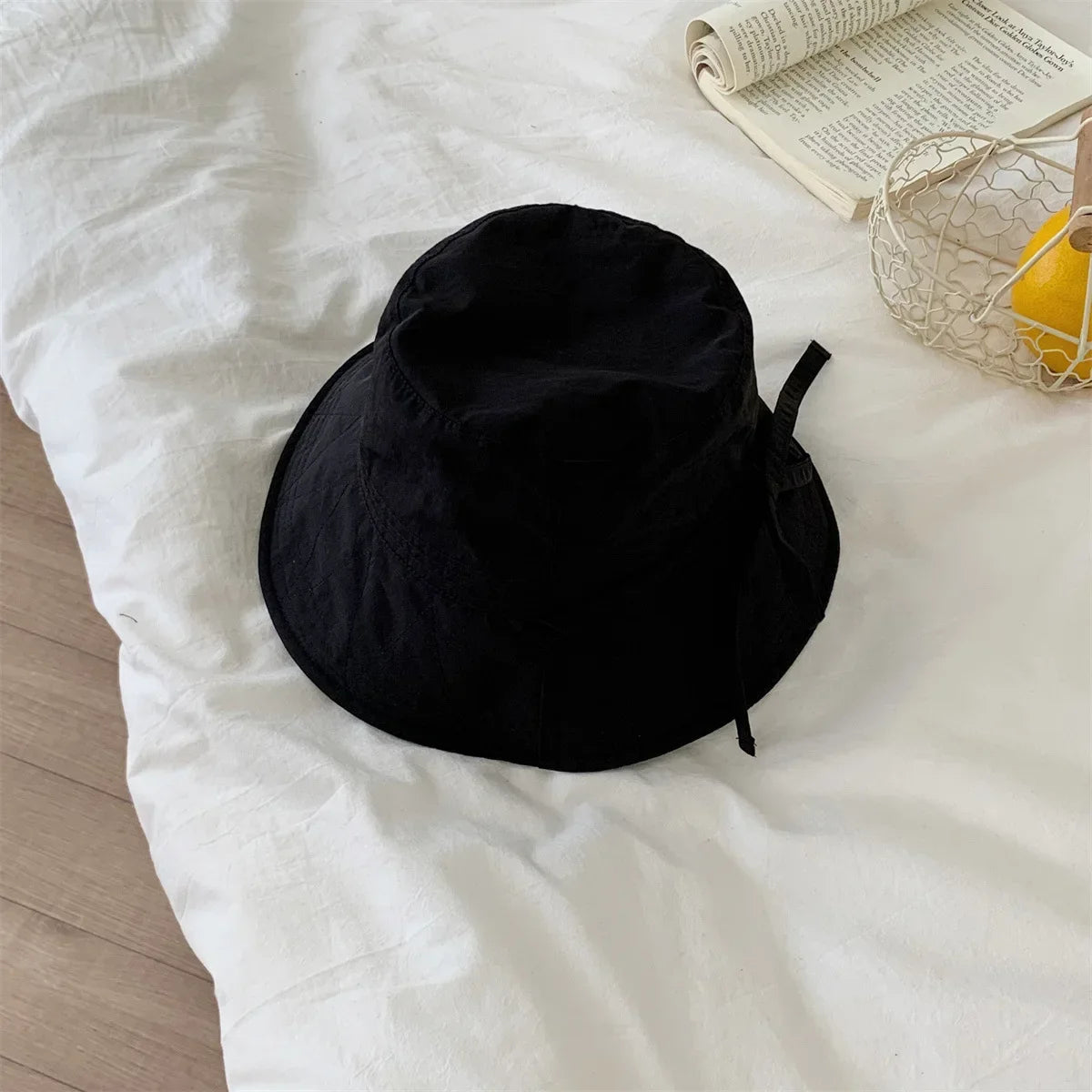 Korean Lace-Up Lightweight Fisherman Bucket Hat