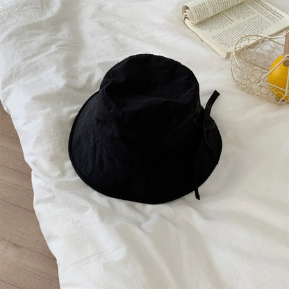 Korean Lace-Up Lightweight Fisherman Bucket Hat