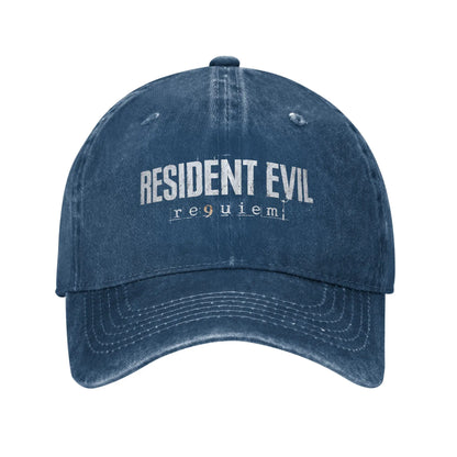 Resident Evil Requiem Logo Washed Snapback Baseball Cap