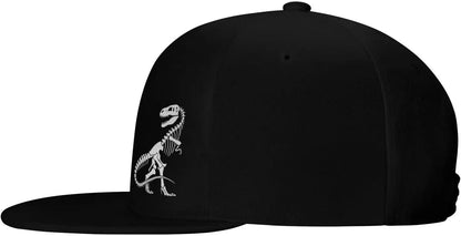 Dinosaur Skeleton T Rex Graphic Snapback Cap