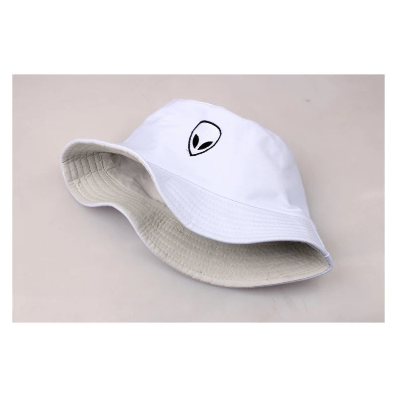 Unisex Embroidered Alien Bucket Hat
