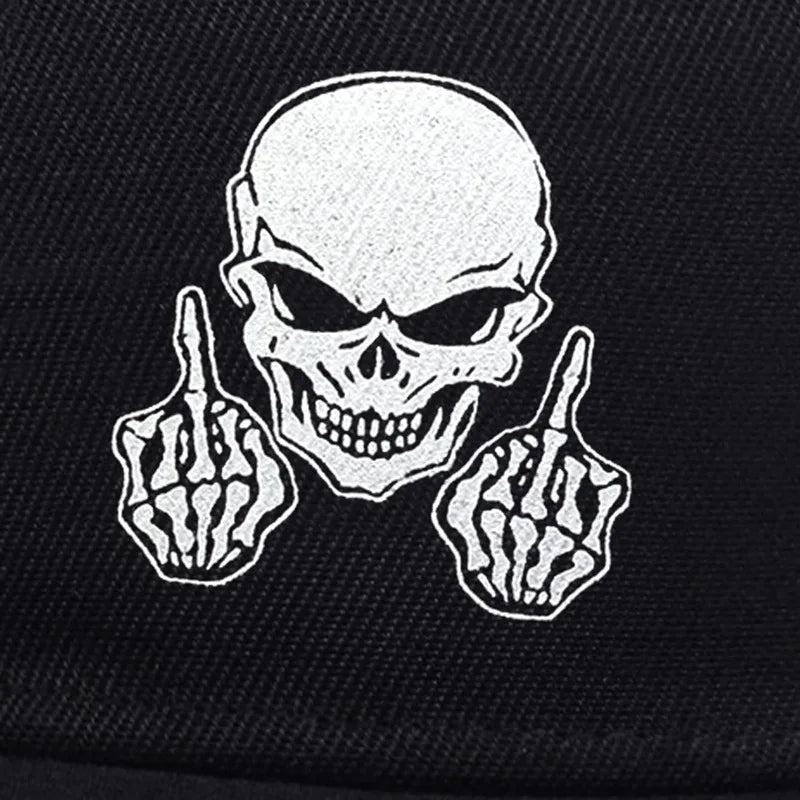 Unisex Skeleton Fingers printed Hip-hop Hats